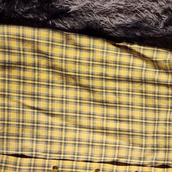 L.L. Bean Button Up Shirt Mens Large Yellow Check Traditional Fit - Picture 4 of 8